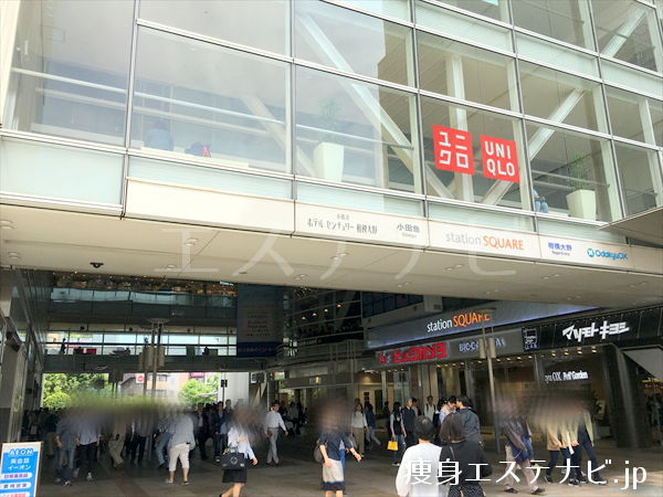 小田急線、相模大野駅の北側