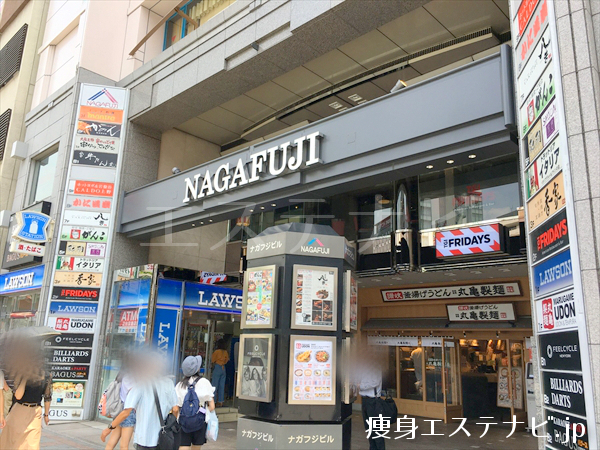 ナガフジビルがあり９階にカルド(CALDO)上野店があります。
